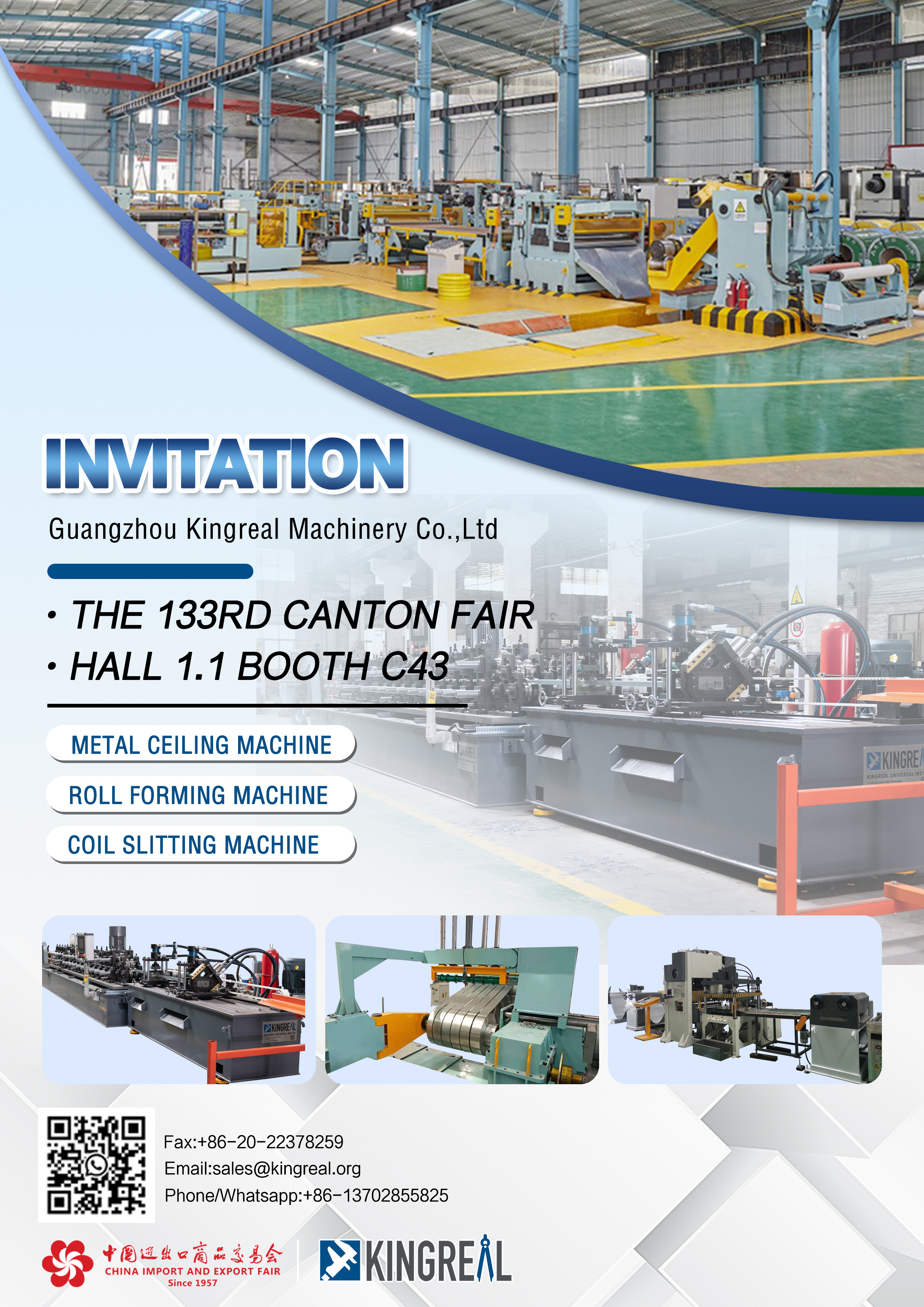 KINGREAL Canton Fair Machinery көрмесіне қош келдіңіз